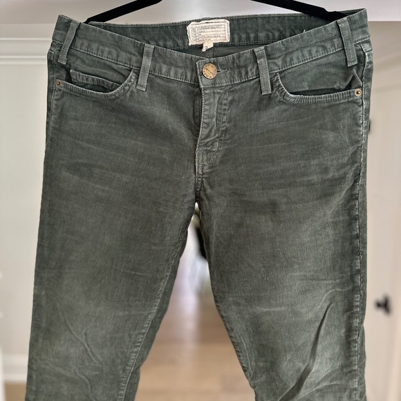 Current / Elliott The Skinny Style Grey-Green Corduroy Jeans - Size 30. - Picture 3 of 11